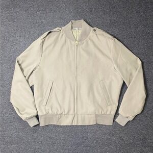 Blauer USMC Pewter 2246 Bomber Jacket Tan Mens 44R Military Intermediate Weight